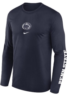 Mens Penn State Nittany Lions Navy Blue Nike Legend Two Long Sleeve T-Shirt