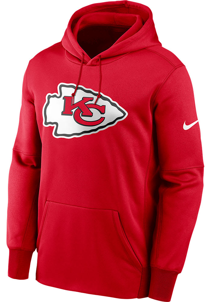 Nike Kansas City Chiefs Mens Red Prime Logo Therma Hood