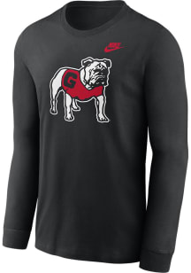 Nike Georgia Bulldogs Black Legacy Logo Long Sleeve T Shirt