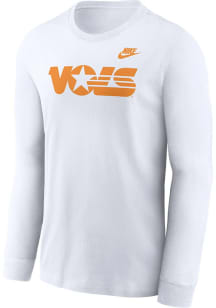 Nike Tennessee Volunteers White Legacy Logo Long Sleeve T Shirt