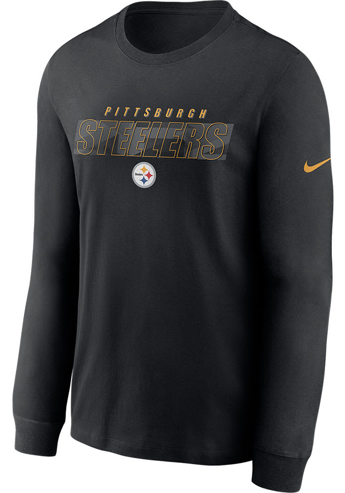 Pittsburgh Steelers Men's Nike Short Sleeve Playbook Sideline Hoodie T-Shirt