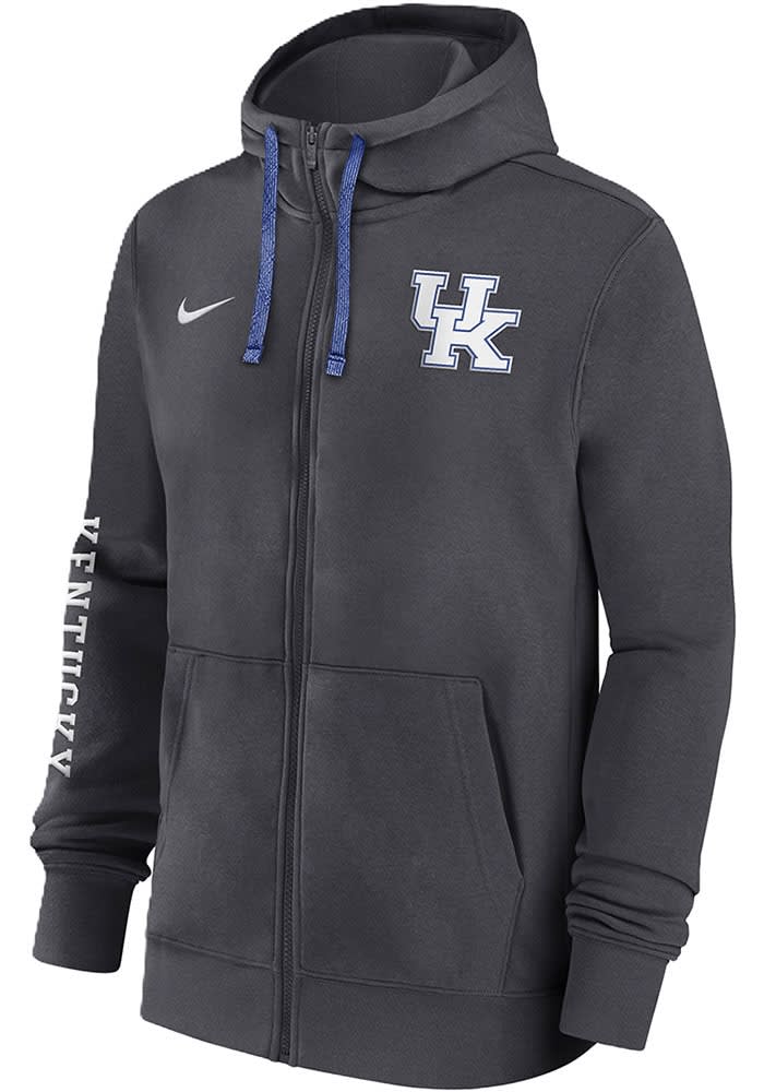 Nike Kentucky Wildcats Mens ANTHRACITE Team Issue Club Full Zip