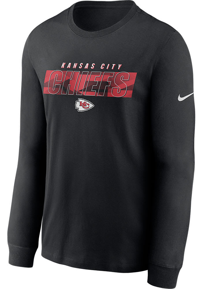 Nike, Shirts, Nike Nfl Kansas City Chiefs Mens Tshirt Xxl Black Playbook Long  Sleeve Nwt