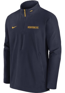 Nike West Virginia Mountaineers Mens Navy Blue Sideline Coach Light Weight Jacket