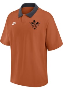 Nike Texas Longhorns Mens Burnt Orange Legacy Jersey Short Sleeve Polo