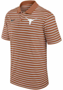 Nike Texas Longhorns Mens Burnt Orange Stripe Short Sleeve Polo