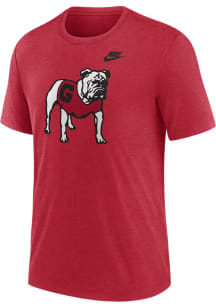 Nike Georgia Bulldogs Red Legacy Primary Logo Short Sleeve Fashion T Shirt