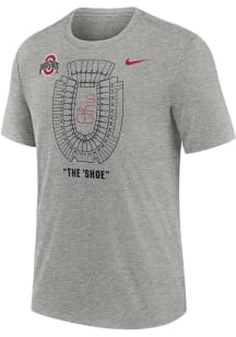 Ohio State Buckeyes Grey Nike Time Honored Tradition Short Sleeve Fashion T Shirt