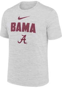 Nike Alabama Crimson Tide White Velocity Slant Short Sleeve T Shirt