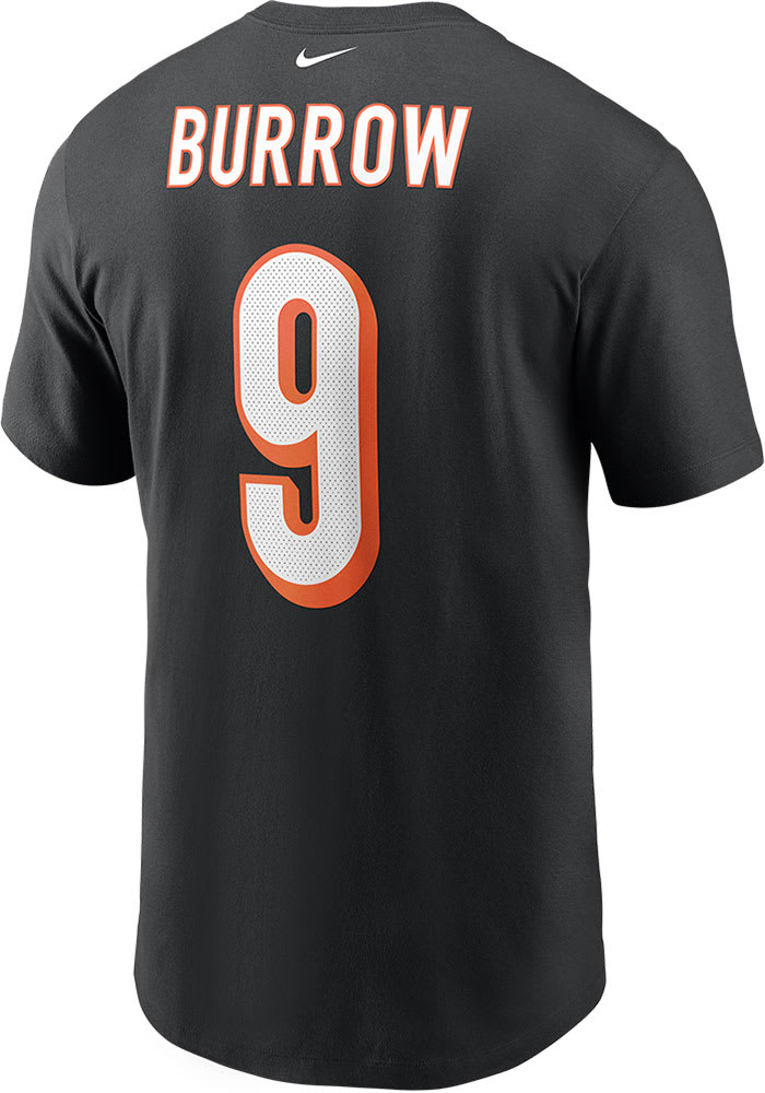 Joe Burrow Cincinnati Bengals Black Primetime Short Sleeve Player T Shirt