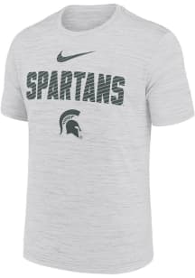 Michigan State Spartans White Nike Velocity Slant Short Sleeve T Shirt