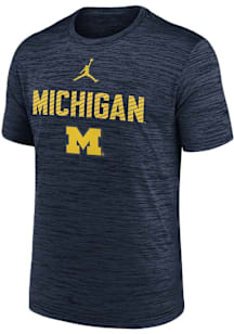 Nike Michigan Wolverines Blue Legend Practive Jordan Short Sleeve T Shirt