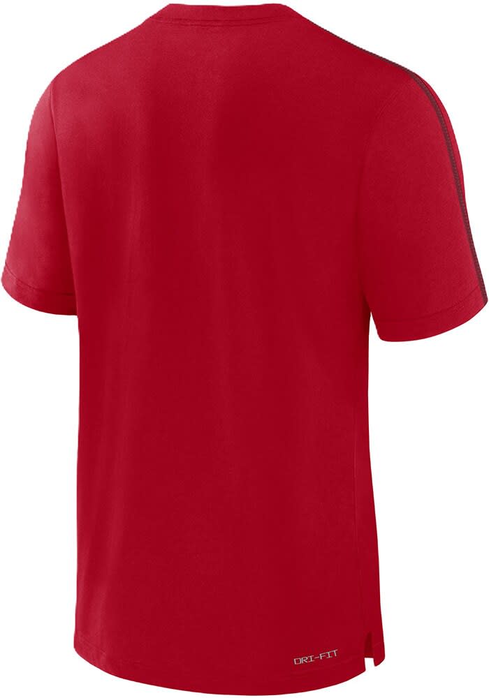 Nike Ohio State Buckeyes Red Team Issue Player Short Sleeve T Shirt