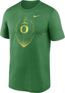 Oregon Ducks Green Nike Legend Football Short Sleeve T Shirt