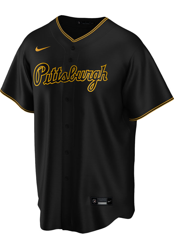 Men's Pittsburgh Pirates Nike Black Alternate Replica Custom Jersey