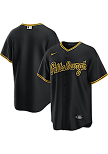 Pittsburgh Pirates Mens Nike Replica Alternate Design Jersey - Black