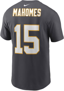 Patrick Mahomes Kansas City Chiefs Grey Primetime Short Sleeve Player T Shirt