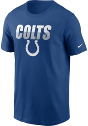Nike Indianapolis Colts Blue Split Team Name Essential Short Sleeve T Shirt