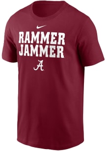 Nike Alabama Crimson Tide Crimson Football Helmet Short Sleeve T Shirt