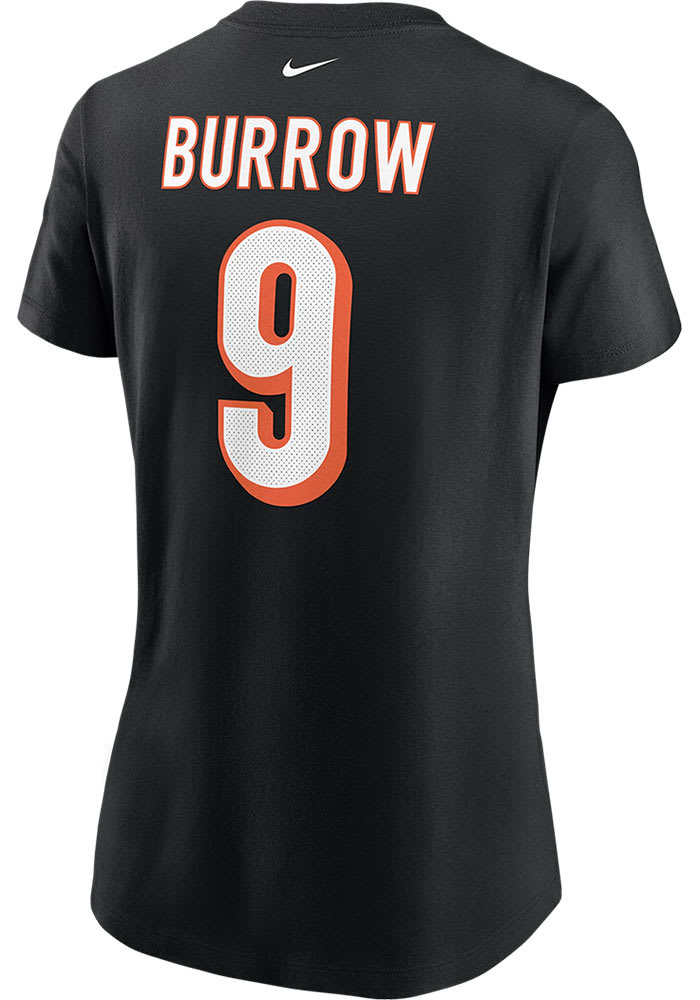 Joe Burrow Cincinnati Bengals Womens Black Player Player T-Shirt - 17321000