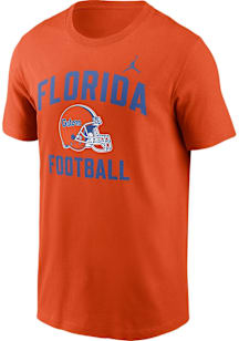 Nike Florida Gators Orange Jordan Cotton Logo Short Sleeve T Shirt