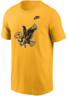Nike Iowa Hawkeyes Gold Football Helmet Short Sleeve T Shirt