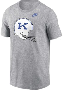 Nike Kentucky Wildcats Grey Football Helmet Short Sleeve T Shirt
