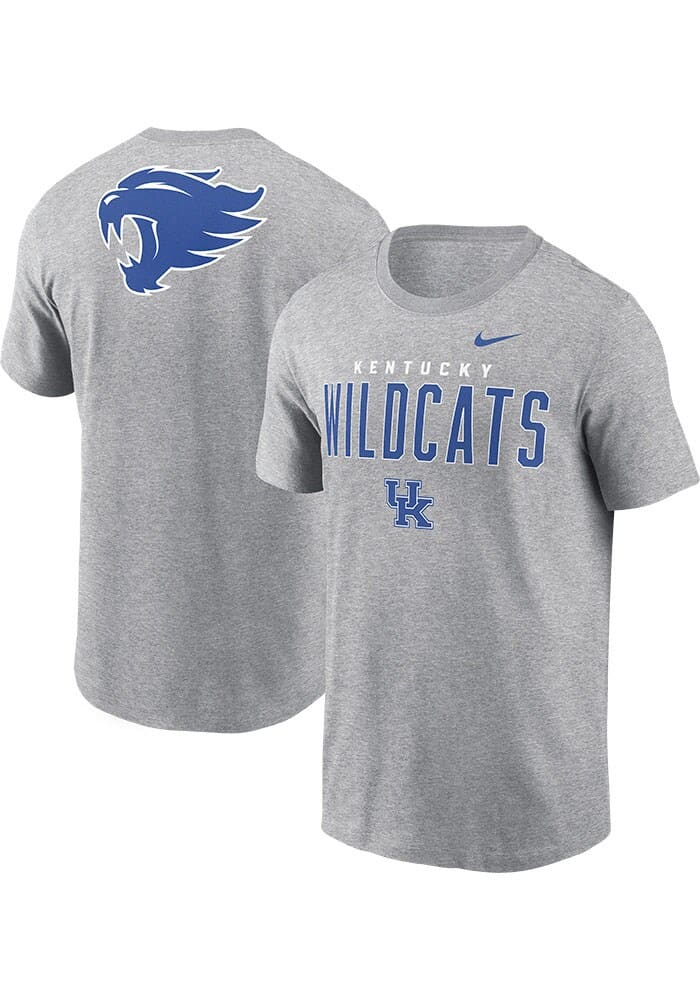 Nike Kentucky Wildcats Grey Two Hit Short Sleeve T Shirt