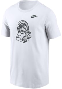 Michigan State Spartans White Nike Legacy Logo Short Sleeve T Shirt