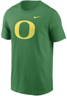 Oregon Ducks Green Nike Cotton Logo Short Sleeve T Shirt