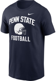 Penn State Nittany Lions Navy Blue Nike Football Helmet Short Sleeve T Shirt