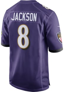 Lamar Jackson  Nike Baltimore Ravens Purple Home Game Football Jersey