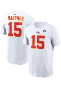 Patrick Mahomes Kansas City Chiefs White SB PARTICIPANT 2023 Short Sleeve Player T Shirt