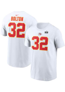 Nick Bolton Kansas City Chiefs White SB PARTICIPANT 2023 Short Sleeve Player T Shirt