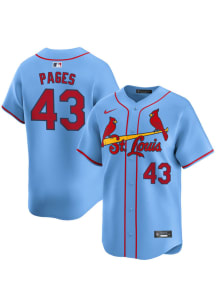 Pedro Pages Nike St Louis Cardinals Mens Light Blue Alt 2024 Limited Baseball Jersey