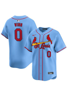 Masyn Winn Nike St Louis Cardinals Mens Light Blue Alt Limited Baseball Jersey