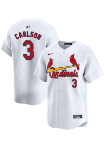 Dylan Carlson Nike St Louis Cardinals Mens White Home Limited Baseball Jersey