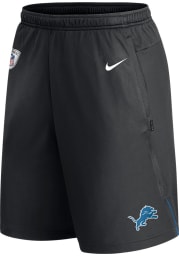 Nike Detroit Lions Mens Black Coach Knit Shorts