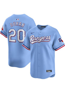 Ezequiel Duran Nike Texas Rangers Mens Light Blue Alt Limited Baseball Jersey