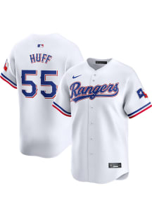 Sam Huff Nike Texas Rangers Mens White Home Limited Baseball Jersey