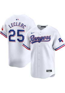 Jose Leclerc Nike Texas Rangers Mens White Home Limited Baseball Jersey