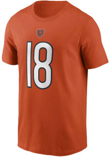Caleb Williams Chicago Bears Orange Alt Short Sleeve Player T Shirt