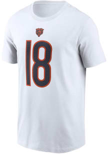 Caleb Williams Chicago Bears White Road Short Sleeve Player T Shirt