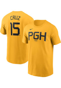 Oneil Cruz Pittsburgh Pirates Gold City Con Short Sleeve Player T Shirt