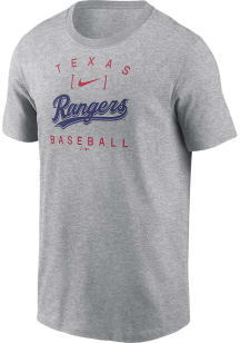 Nike Texas Rangers Grey Home Team Athletic Short Sleeve T Shirt