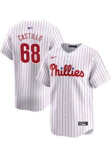 Max Castillo Nike Philadelphia Phillies Mens White Home Limited Baseball Jersey