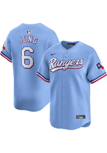Josh Jung Texas Rangers Mens Replica Alt Jersey - Light Blue