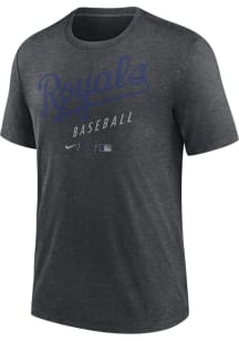 Nike Kansas City Royals Charcoal Early Work Short Sleeve Fashion T Shirt