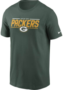 Nike Green Bay Packers Green Essential Team Muscle Short Sleeve T Shirt
