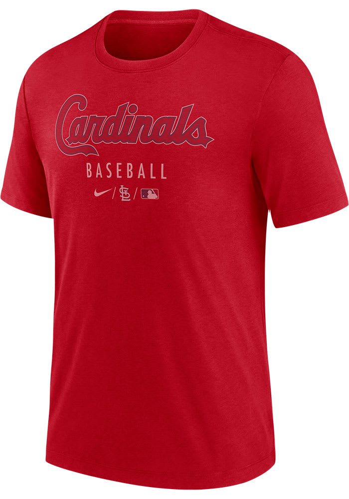 Nike St Louis Cardinals Red Wordmark Short Sleeve T Shirt